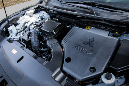 Outlander Plug-In Hybrid Engine and EV Compartment