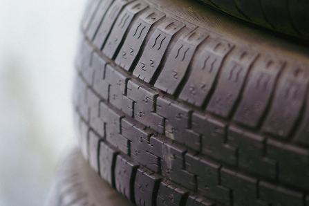 Close-Up of Tire Tread