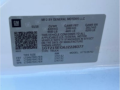 2018 GMC Sierra 2500 HD Double Cab SLE Pickup 4D 6 1/2 ft