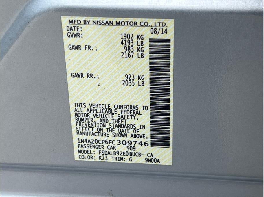 2015 Nissan LEAF S Hatchback 4D