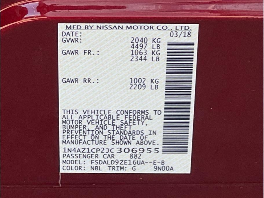 2018 Nissan LEAF SV Hatchback 4D