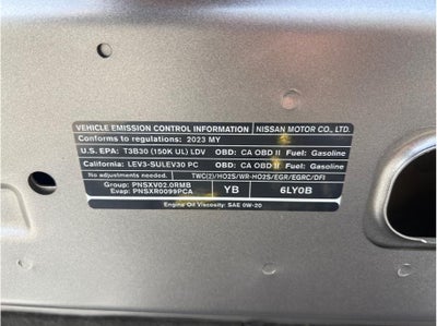 2023 Nissan Sentra SV Sedan 4D