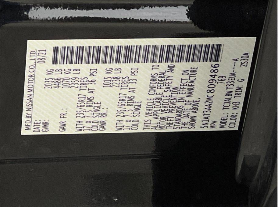 2021 Nissan Rogue S Sport Utility 4D