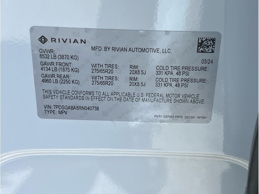 2024 Rivian R1S Quad Large Sport Utility 4D