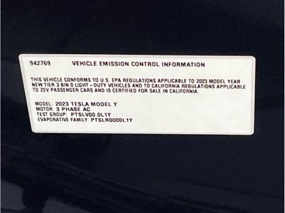 2023 Tesla Model Y Standard Sport Utility 4D