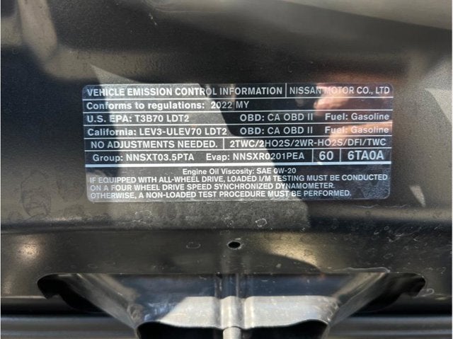 2022 Nissan Pathfinder SV Sport Utility 4D