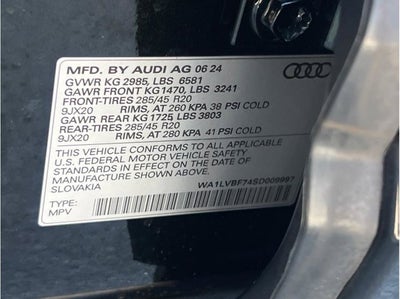2025 Audi Q7 55 TFSI Premium Plus Sport Utility 4D