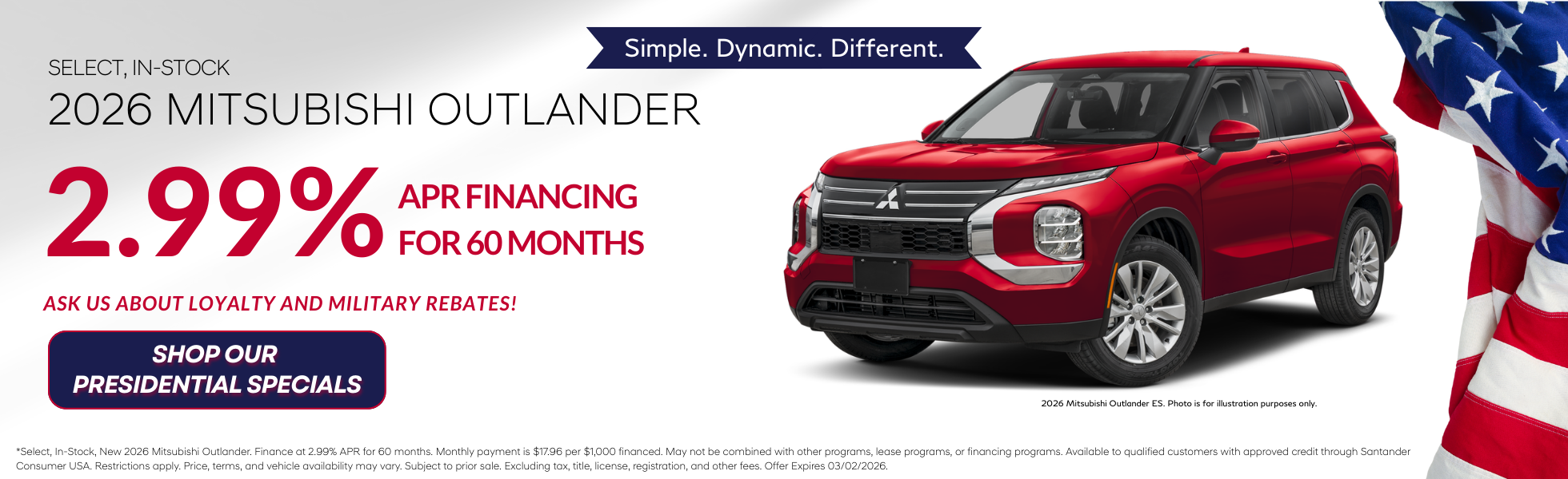 Presidents' Day Sales Event!