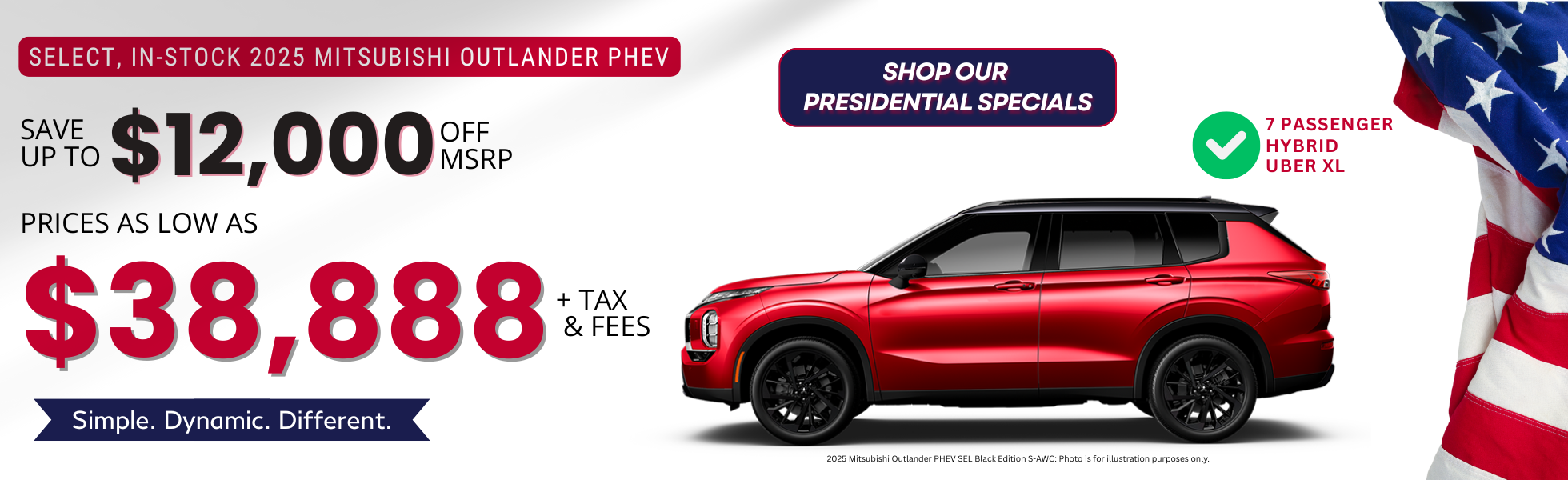 Save NOW on your 2025 Mitsubishi Outlander PHEV!